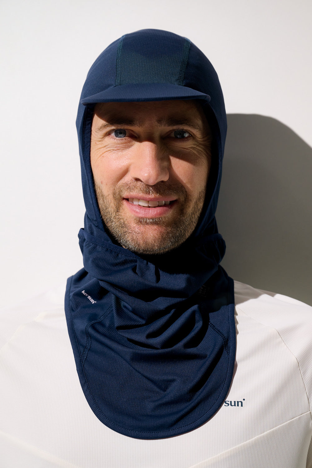Men's Blue UV Balaclava Visor, Ventoux, UPF 50+– Ker Sun USA