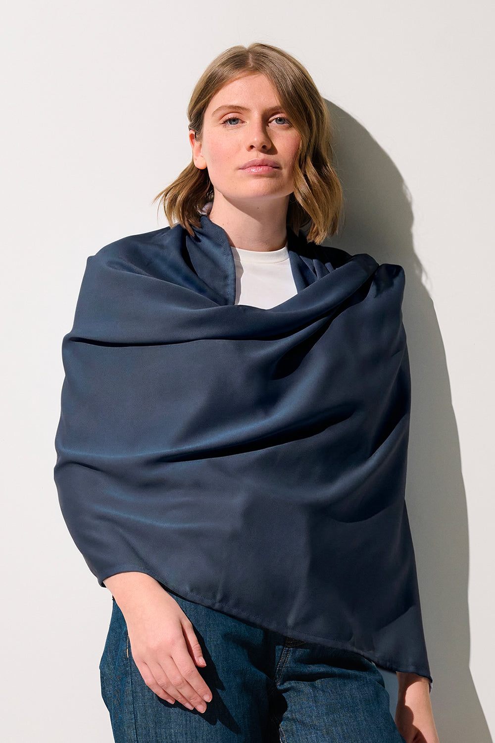 Women's Positano UV Protective Beach Shawl, Blue, UPF 50+– Ker Sun USA