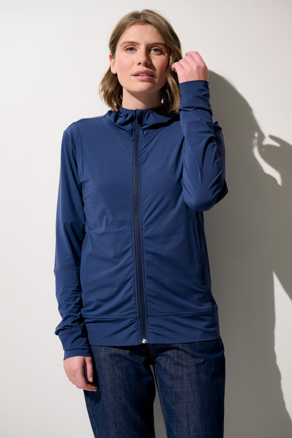 Women's UV Jacket Blue, Oasis, UPF 50+– Ker Sun USA
