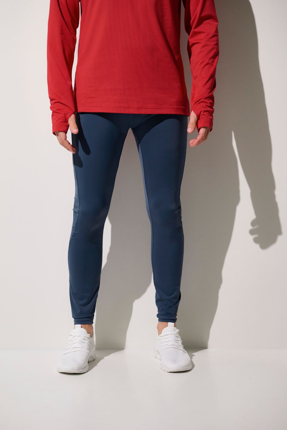 Legging anti-UV - Boston bleu marine pour homme, confortable et léger, idéal pour le sport, UPF 50+.