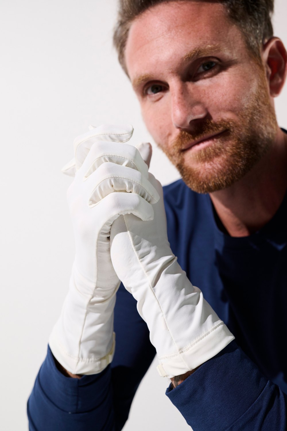UV Handschuhe Herren, Weiß, Mojave, UPF 50+– Ker Sun Österreich