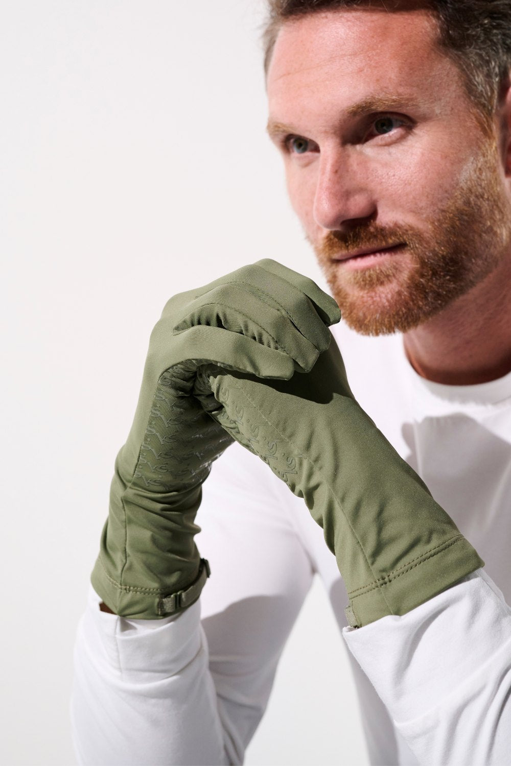 Men's Green UV Gloves, Mojave, UPF 50+– Ker Sun USA