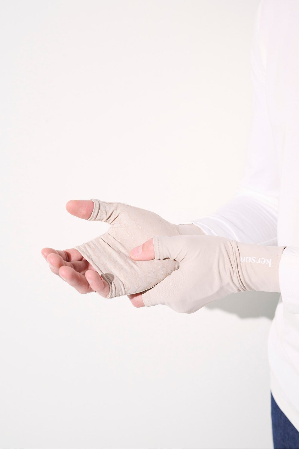 UV Fingerless mittens - Gobi