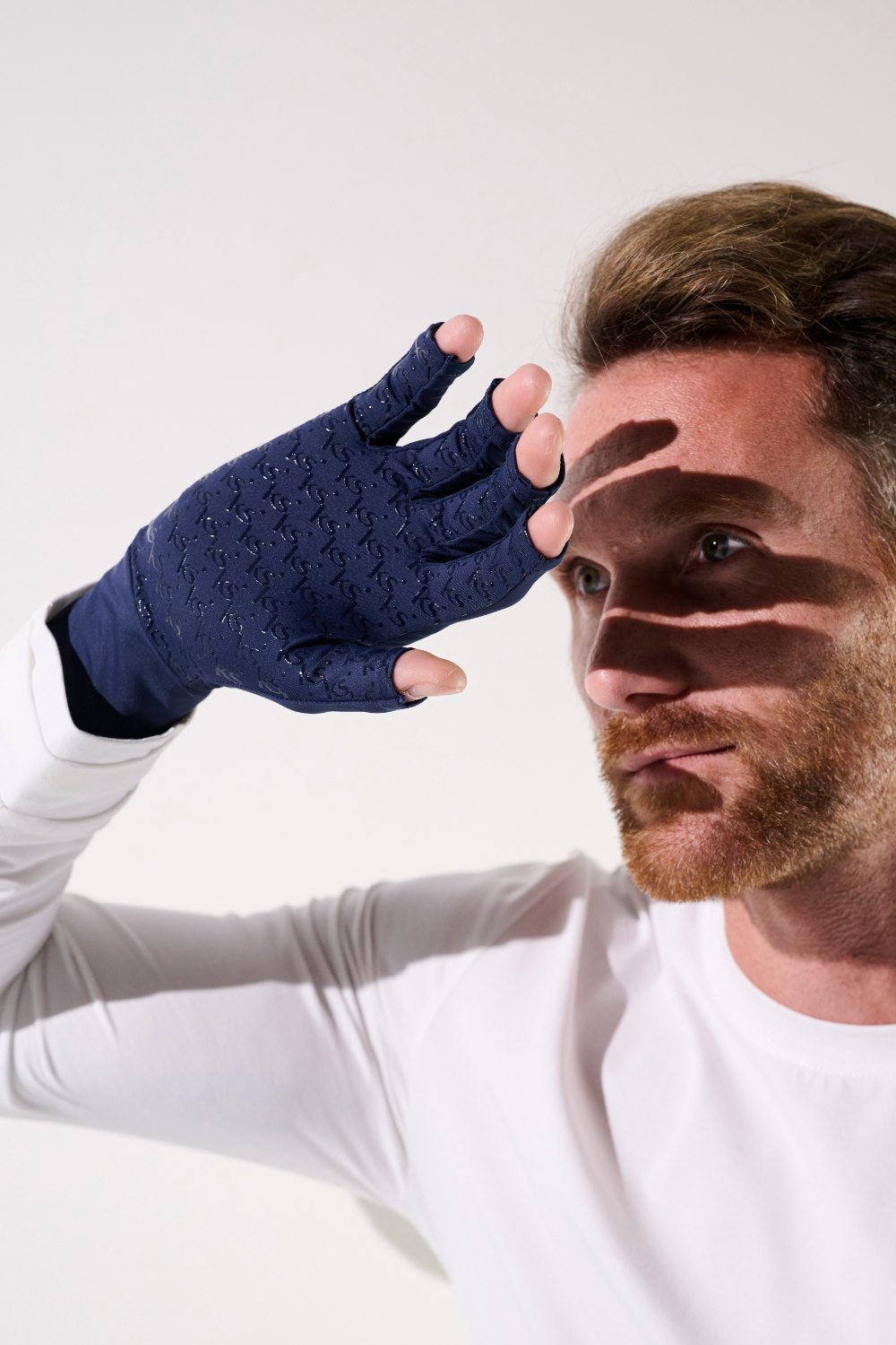 UV Fingerlose Handschuhe Herren Blau, Mojave, UPF 50+– Ker Sun Schweiz