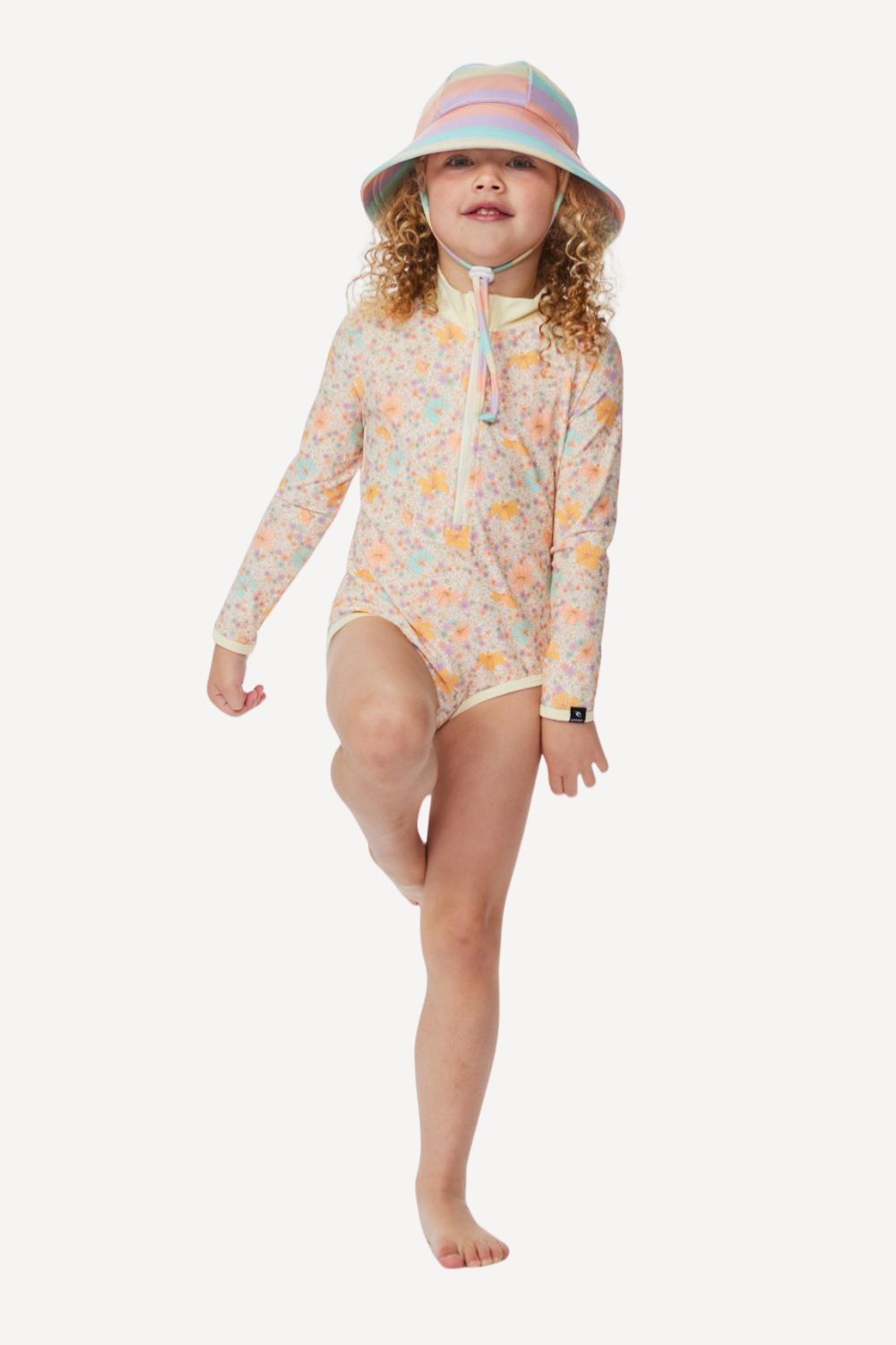 XFGIRLS Maillot De Bain Une Pièce à Manches Longues Anti-UV Pour Fille De 0 Mois à 6 Ans