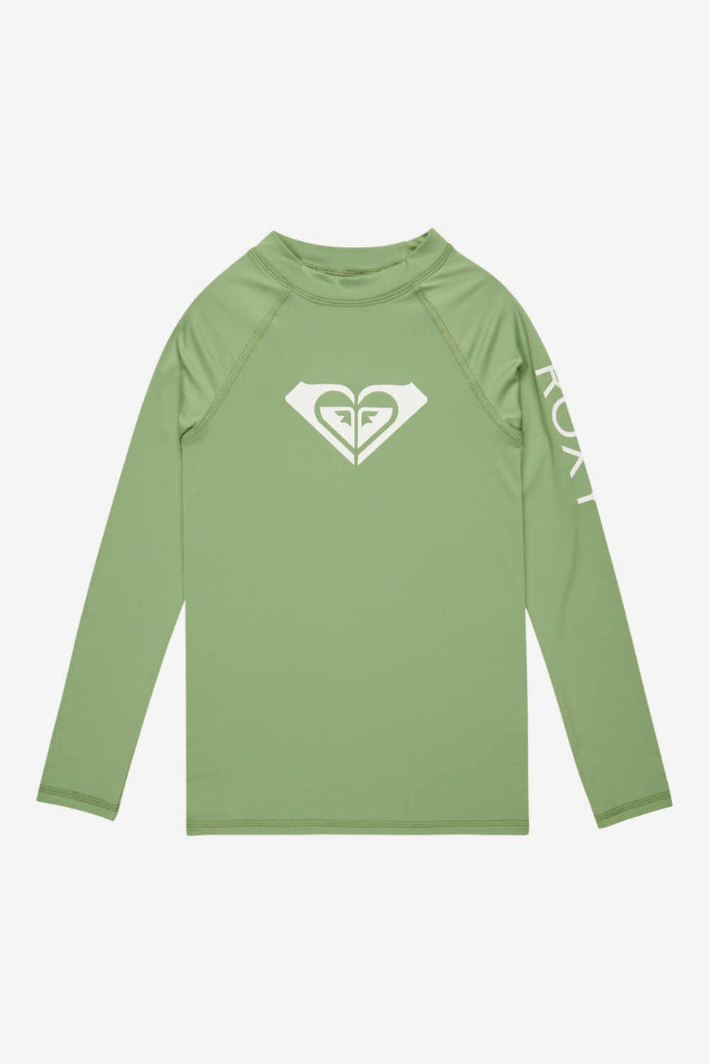 T-shirt anti-UV vert pour filles, manches longues UPF 50+, idéal pour les activités aquatiques et la protection solaire.