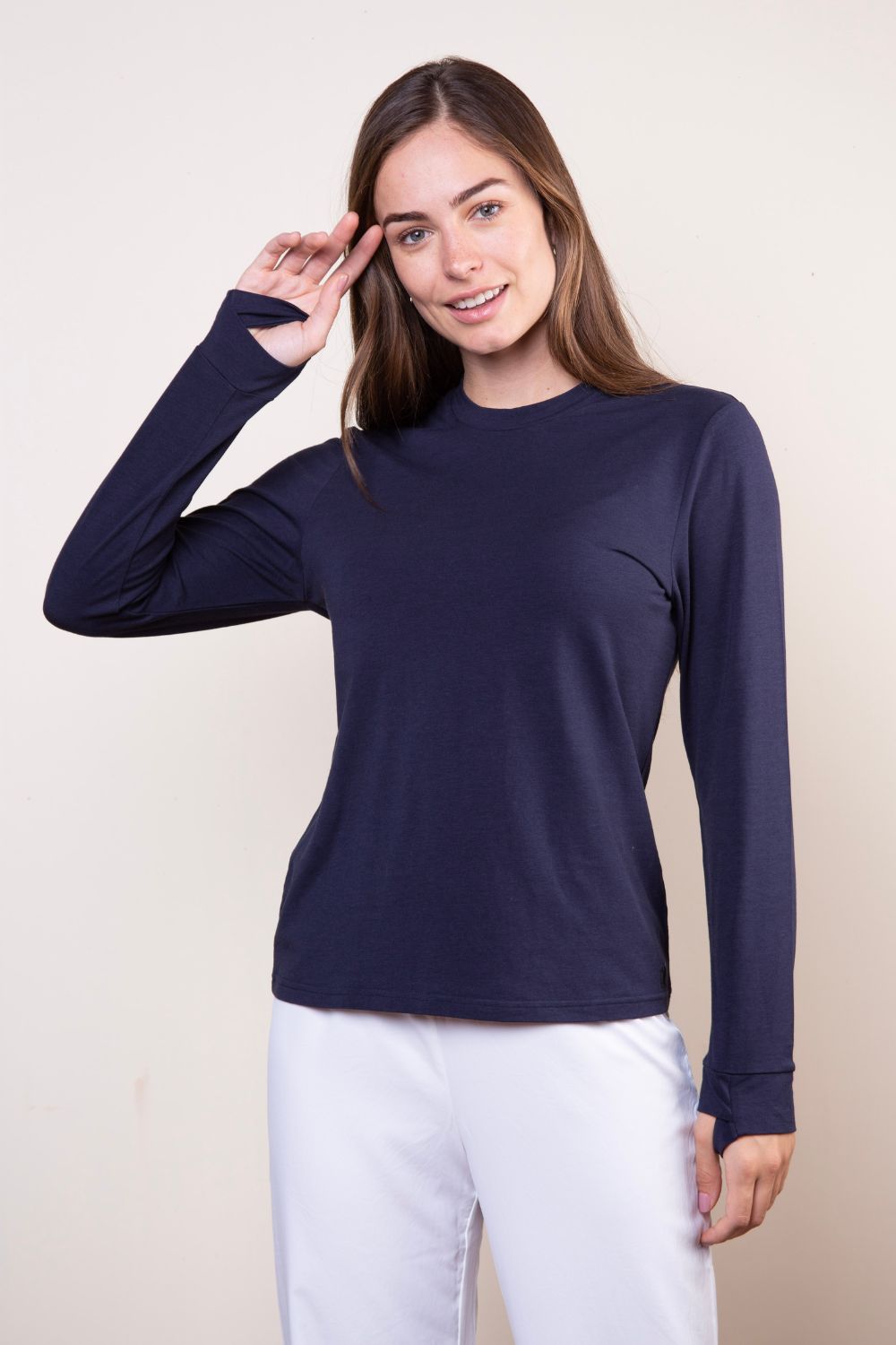 LOT - 2 x T-shirt anti-UV - Saint-Malo (Bleu Océan/Café Glacé)