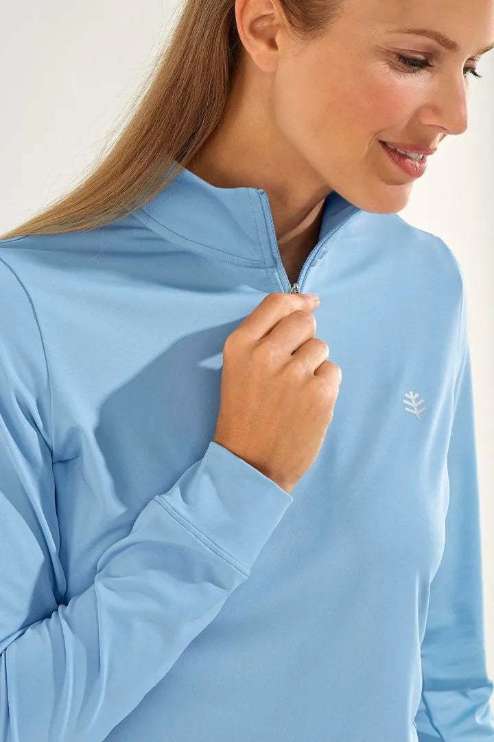 Polo zippé de sport Anti UV - Femme - Coolibar - Devi Fitness - KER SUN