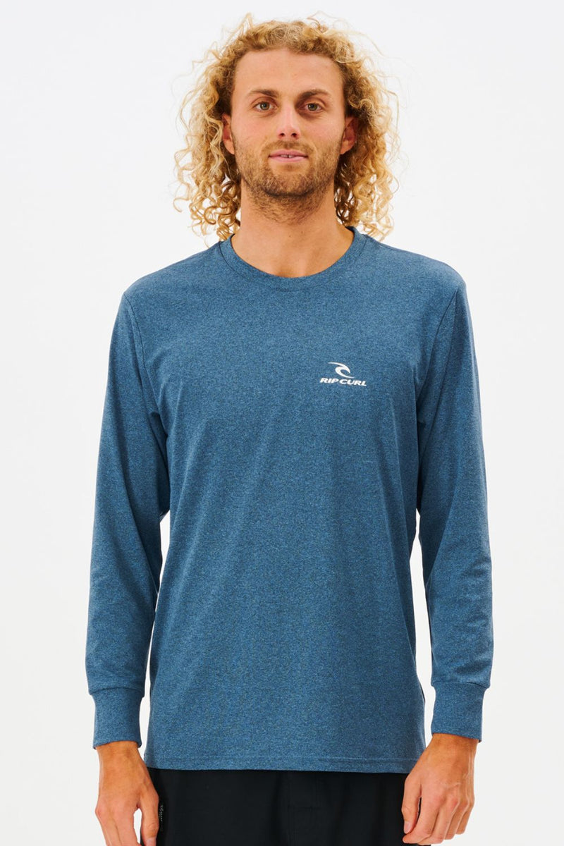 T-shirt anti-UV homme à manches longues - Marinière Bleue - Nuvées