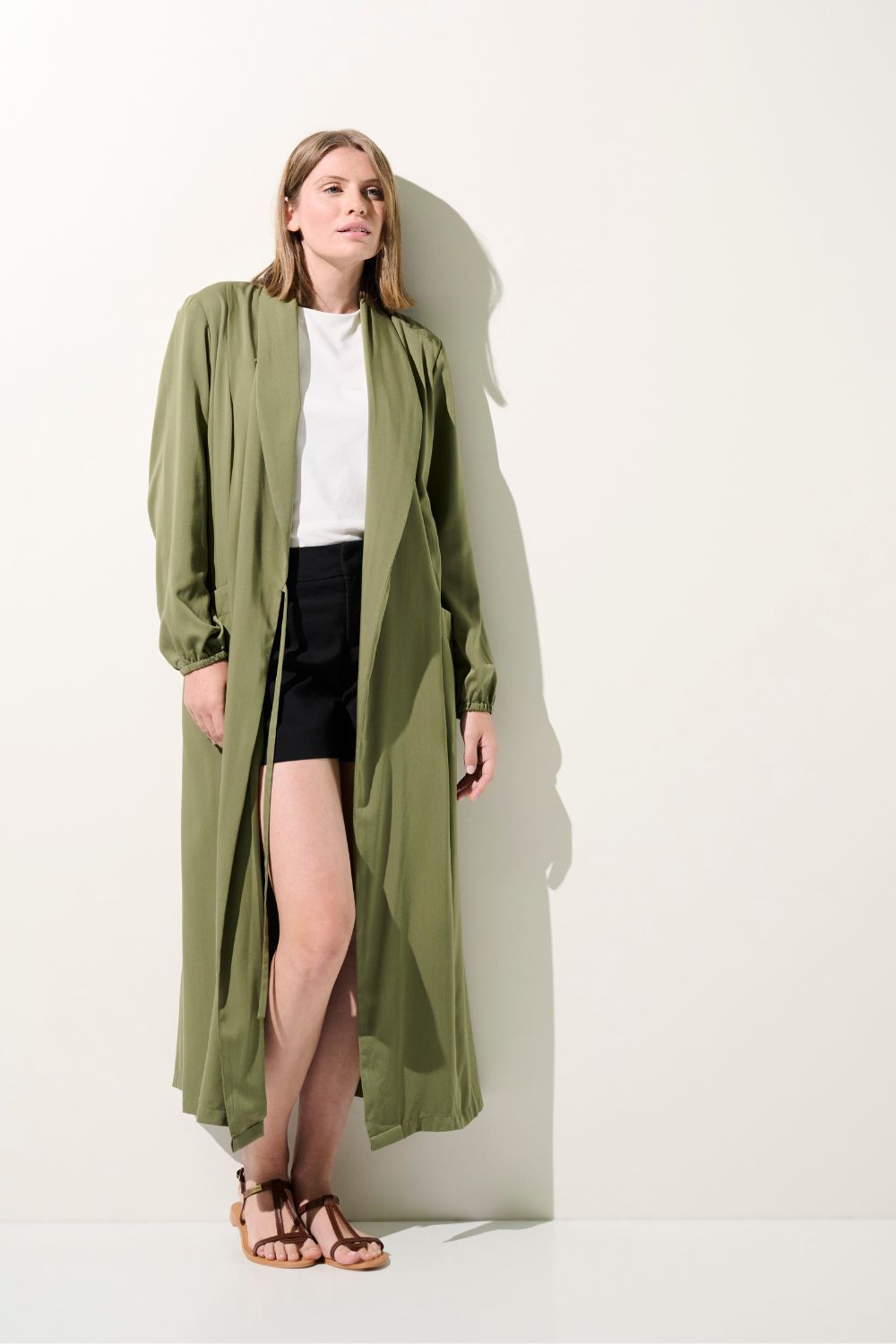 Women's Green UV Kimono, Rimini, UPF 50+– Ker Sun USA