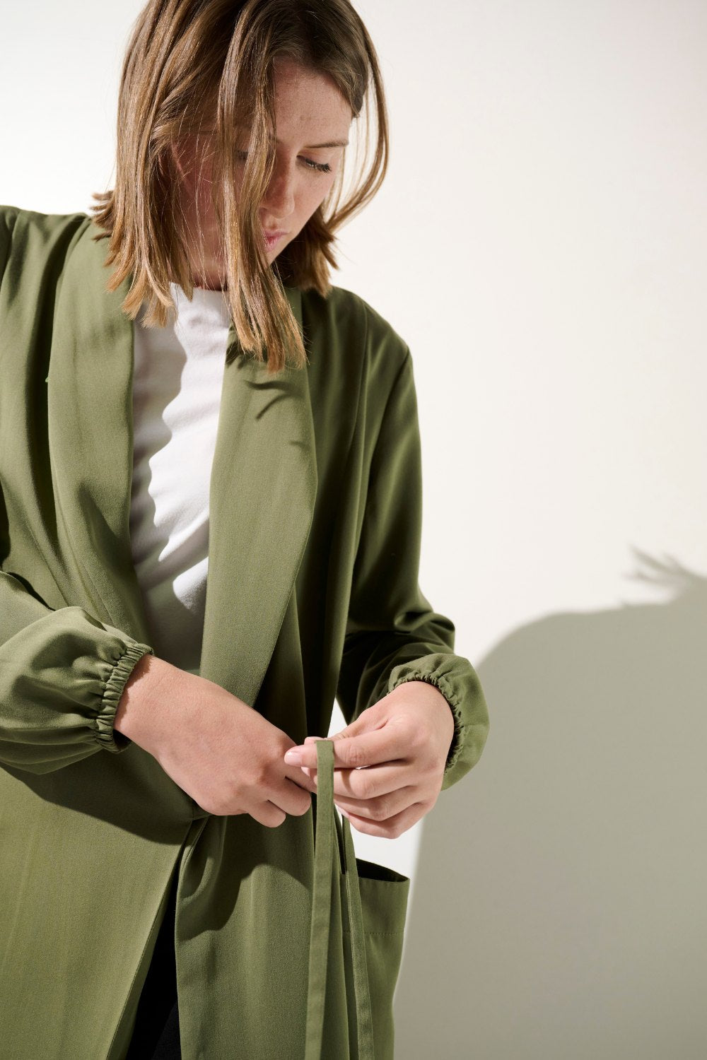 Women's Green UV Kimono, Rimini, UPF 50+– Ker Sun