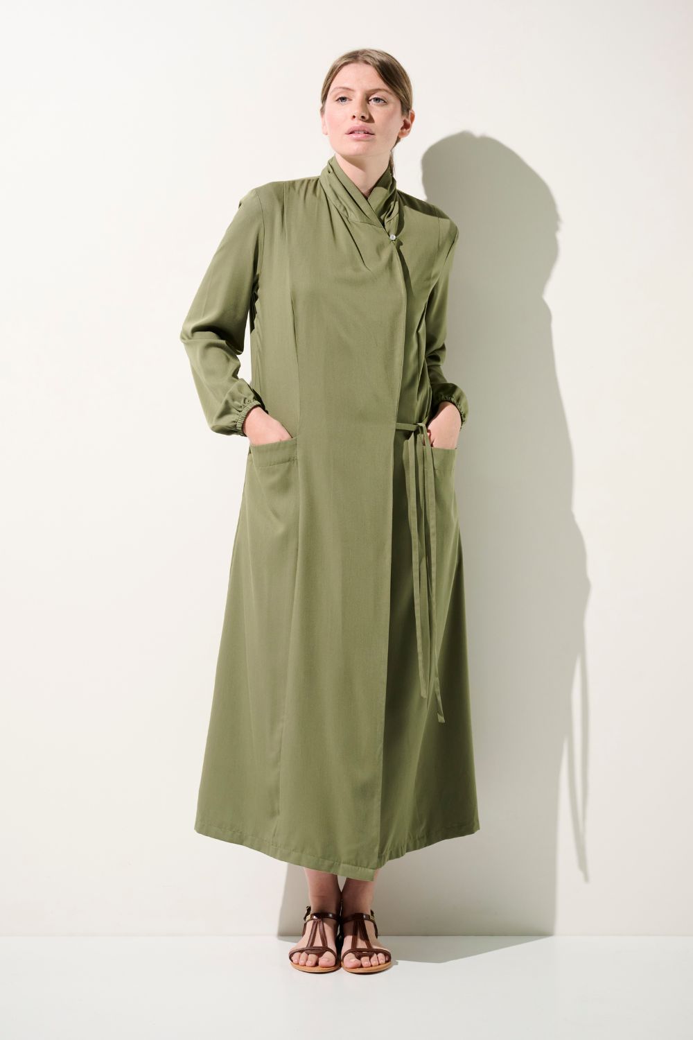 Women's Green UV Kimono, Rimini, UPF 50+– Ker Sun USA