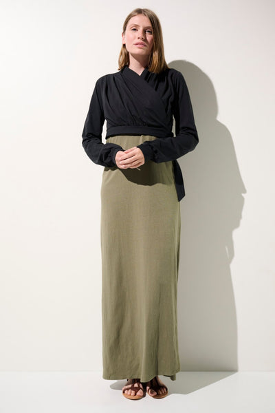 Shrug anti-UV - La Rochelle, manches longues noires pour femme, élégant et léger, parfait pour les sorties ensoleillées.