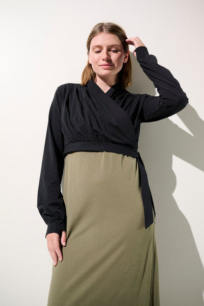 Shrug anti-UV - La Rochelle, noir, manches longues, élégant pour femme, protection solaire UPF 50+.