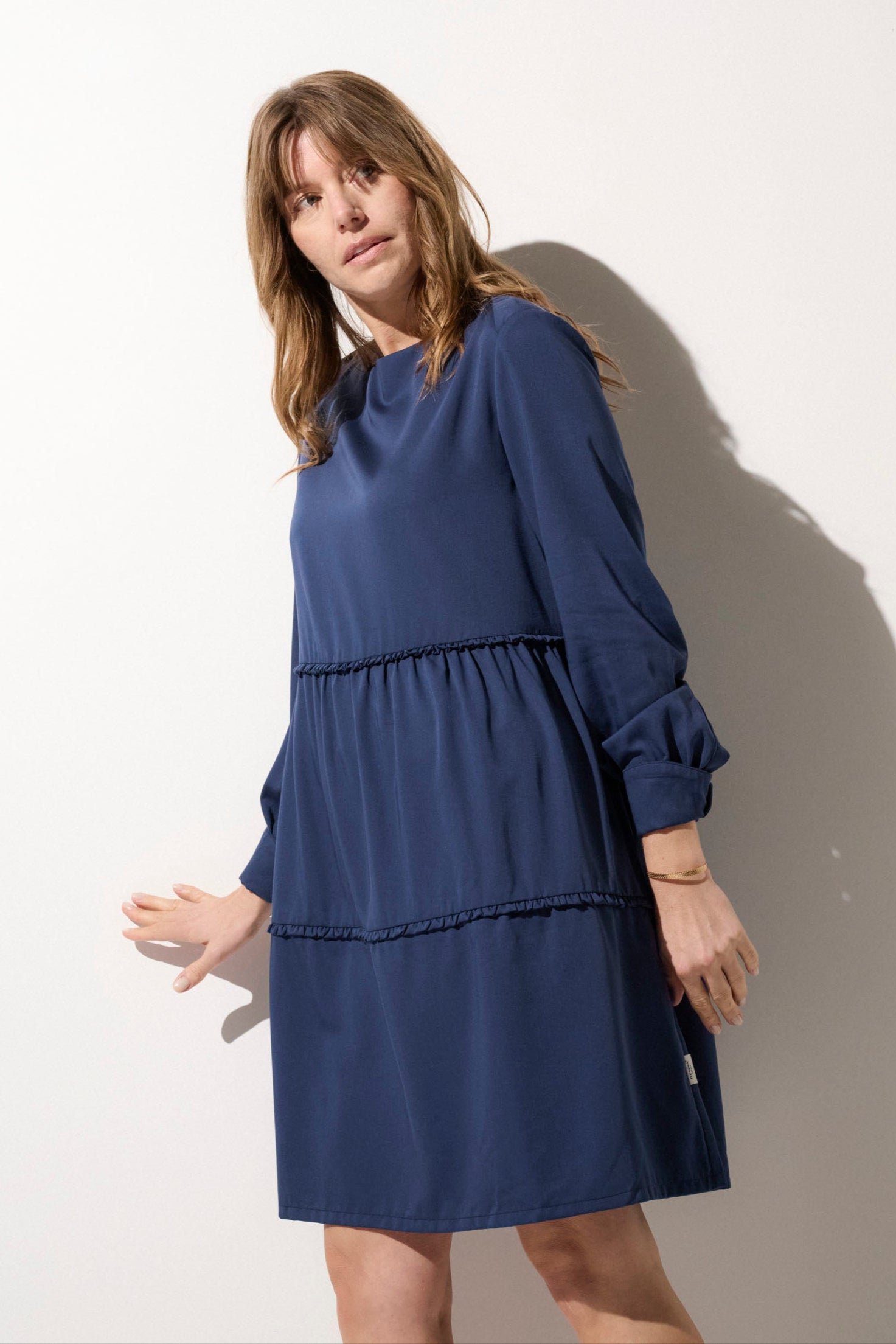 Robe anti-UV Femme, Rimini, Nuvées, UPF 50+, Bleu Océan – Ker Sun
