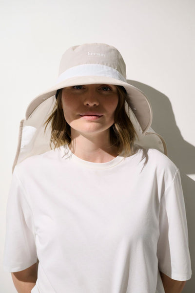 Women's Beige UV Sun Hat, Mojave, UPF 50+– Ker Sun USA