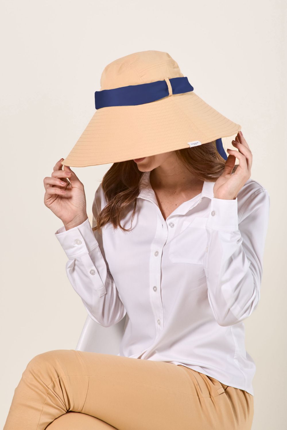 Nuvées Women's UV protective Sun hat, La Rochelle Beige, UPF 50+