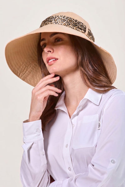 Nuvées Women's UV protective Sun hat, La Rochelle Beige, UPF 50+