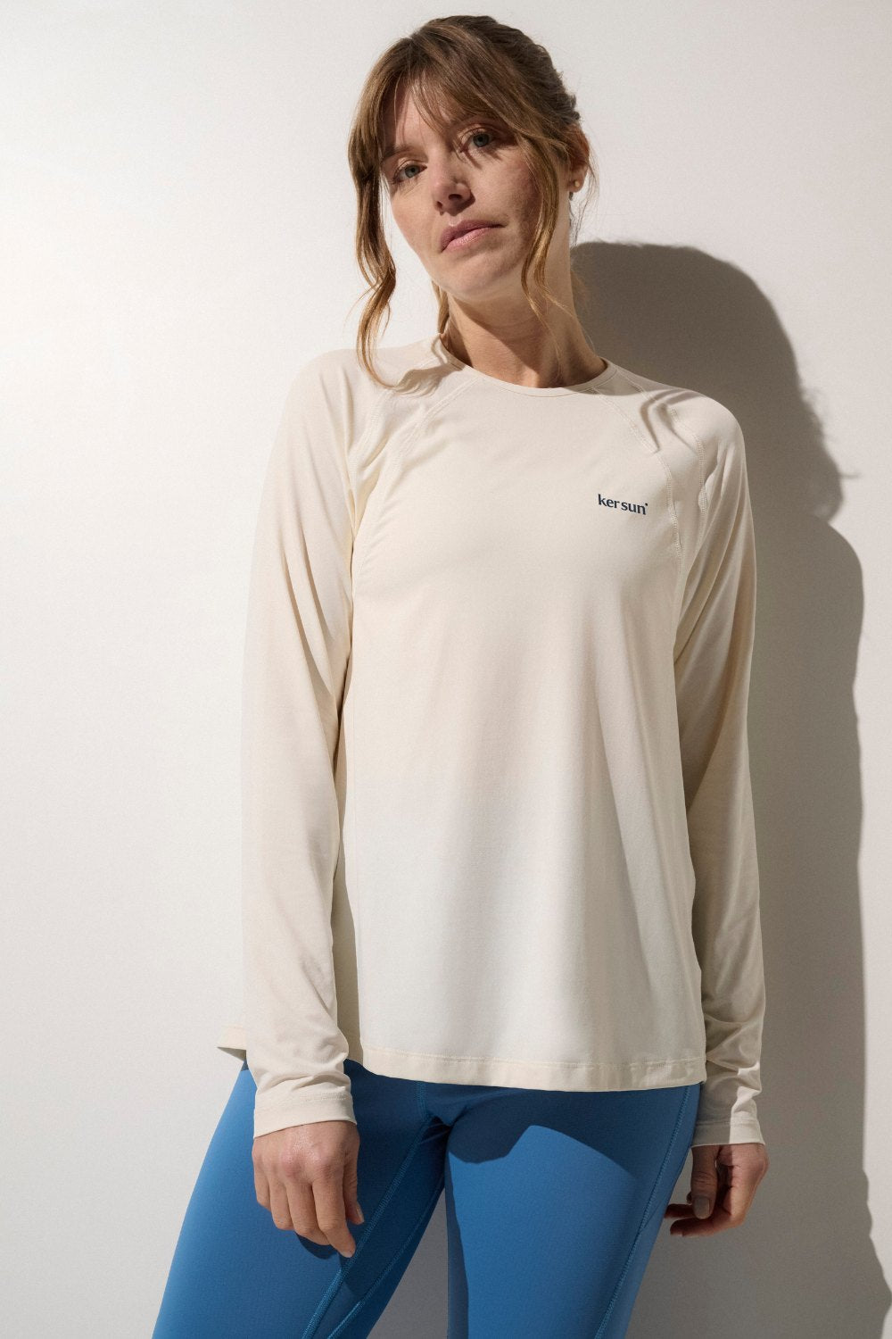 Women's White UV Long-Sleeved T-Shirt, Oasis, UPF 50+– Ker Sun USA