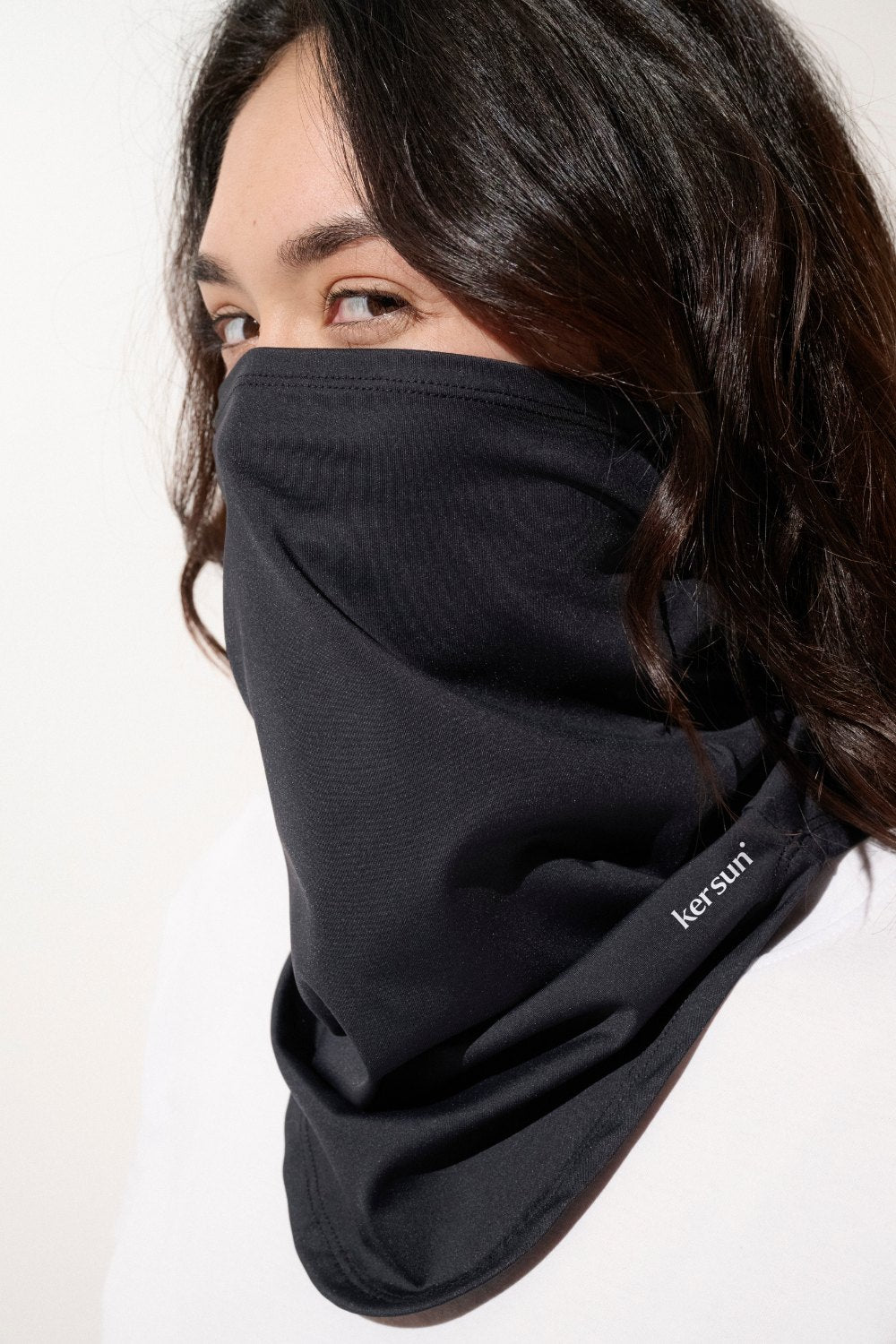 Women's Black UV Neck Gaiter, Boston, UPF 50+– Ker Sun USA