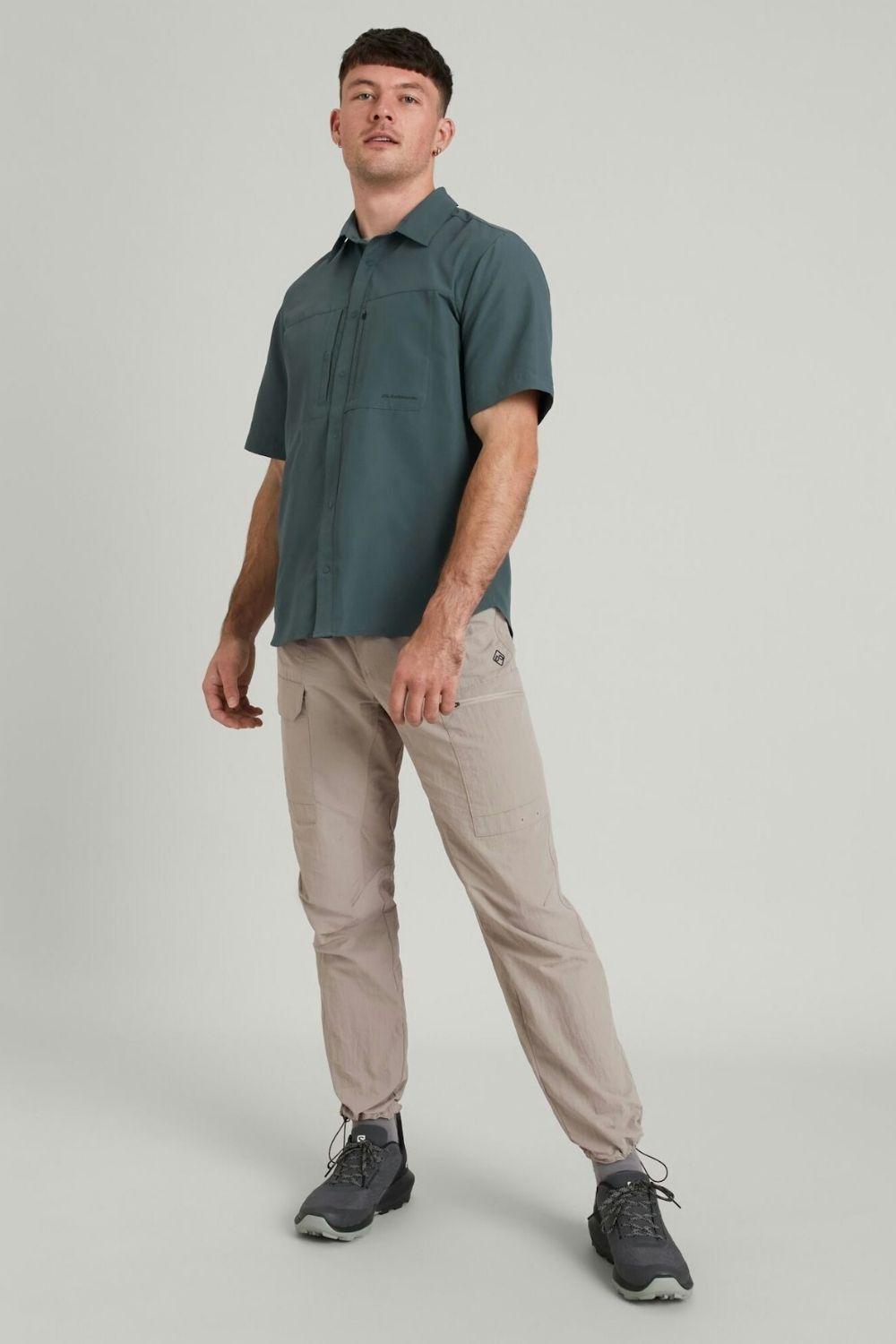 Chemise De Pêche Homme Gillz Manches Courtes - UPF 30+, Taille M, Bleu