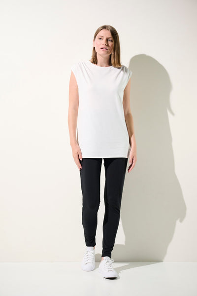 Débardeur anti-UV - Antibes blanc pour femme, élégant, coupe décontractée, protection solaire UPF 50+.