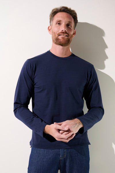 T-shirt anti-UV - La Rochelle pour homme, manches longues, tissu léger et respirant, protection solaire UPF 50+.