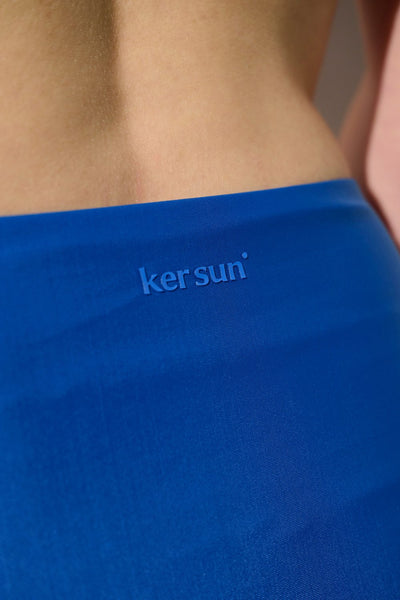Bas de maillot de bain anti-UV - Capri en bleu, marque Ker Sun, taille haute pour un confort optimal.