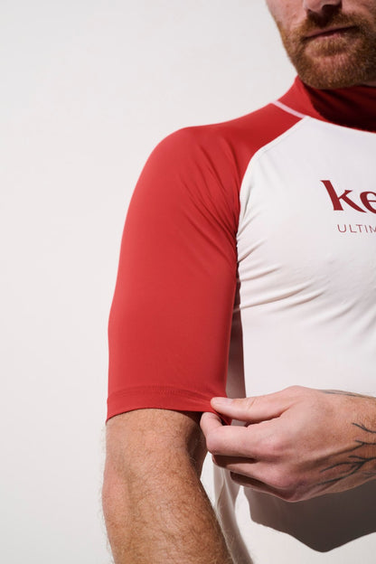 T-shirt de bain anti-UV - Malibu pour homme, léger et respirant, UPF 50+ pour protection solaire efficace.