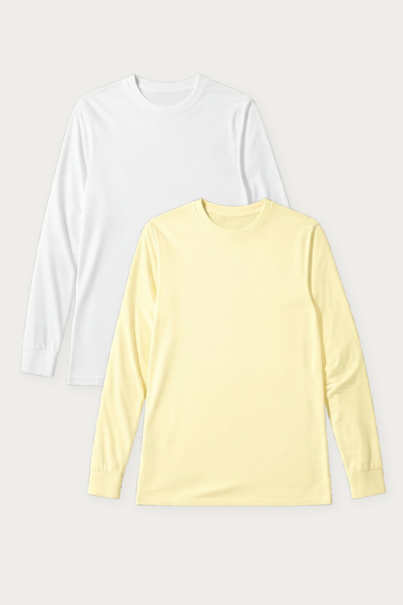 BUNDLE - 2 x UV T-shirt - Saint-Malo (White/Citronnade)