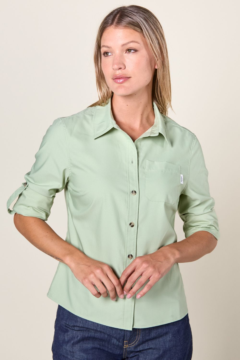 Women's UV protection shirt - Fresh Grass - Nuvées