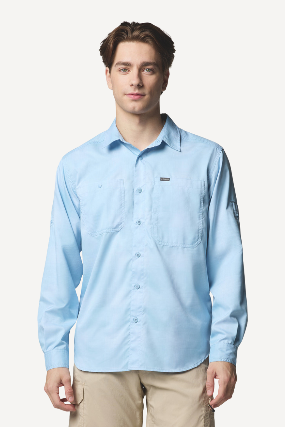 Columbia Chemise Vintage à Carreaux Coton Bleu Insect Blocker Columbia Chemise Vintage à Carreaux Coton Bleu Insect Blocker