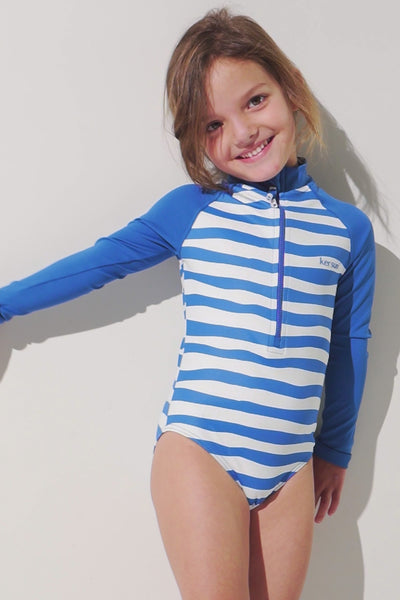 Maillot de bain anti-UV manches longues - Flores