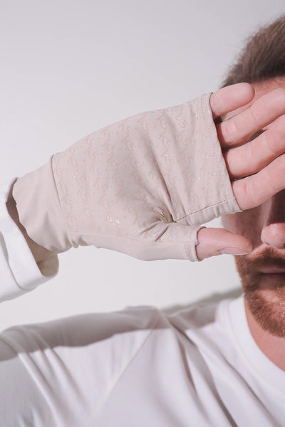 UV Fingerless mittens - Gobi