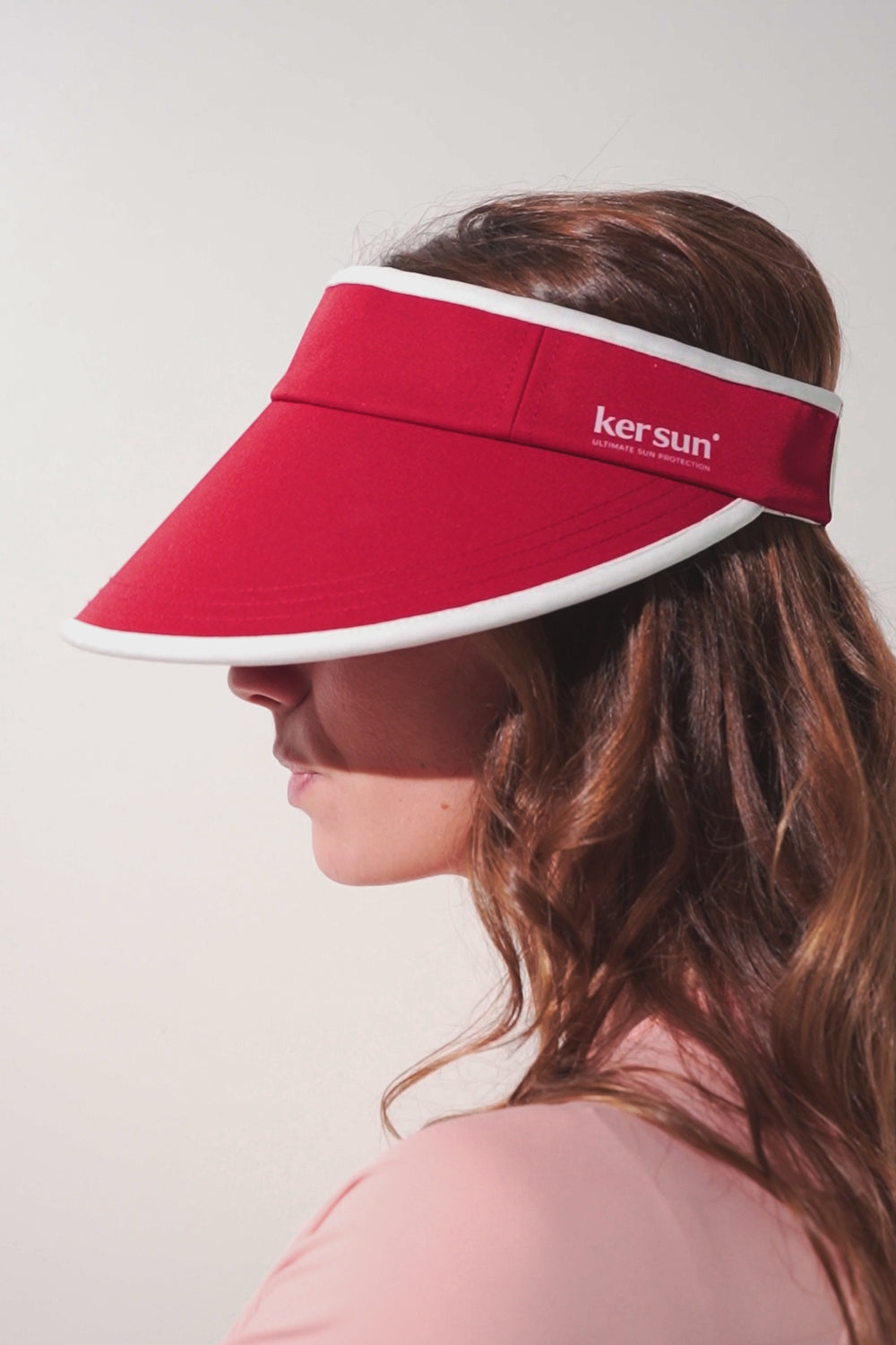 Women's UV Visor, Augusta, Red, UPF 50+– Ker Sun USA