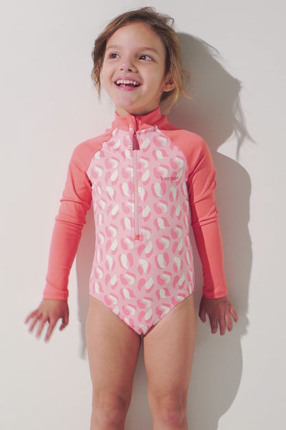 Maillot de bain anti-UV manches longues - Flores