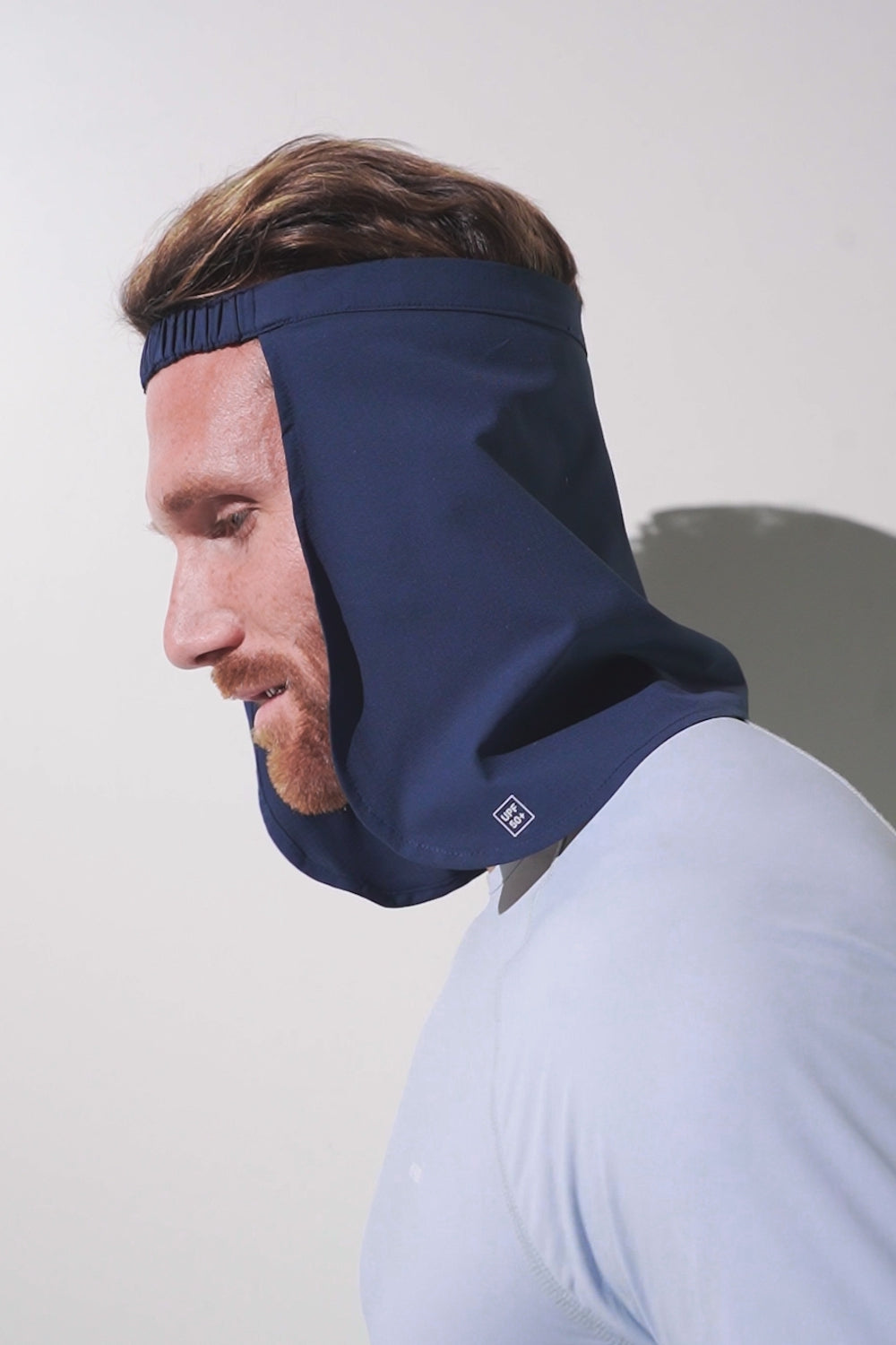 Men's UV Neck Cover, Gobi, Blue, UPF 50+– Ker Sun USA