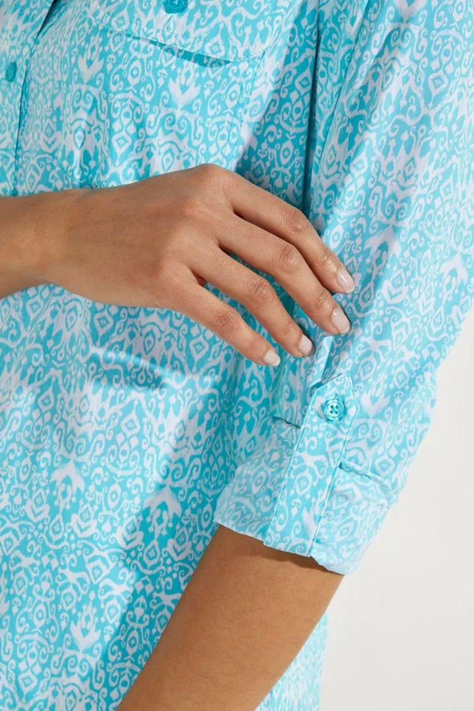 Robe chemise anti-UV femme - Santorini - Coolibar - KER SUN