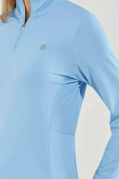 Polo zippé de sport Anti UV - Femme - Coolibar - Devi Fitness - KER SUN