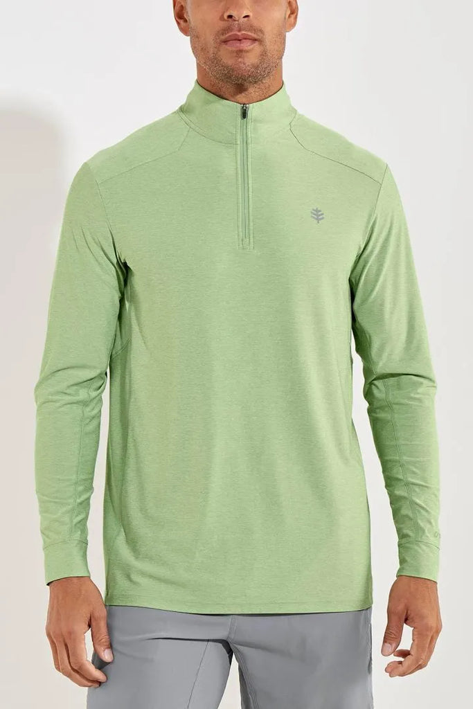 Polo zippé de sport anti-UV Homme - Agility - Coolibar - KER SUN