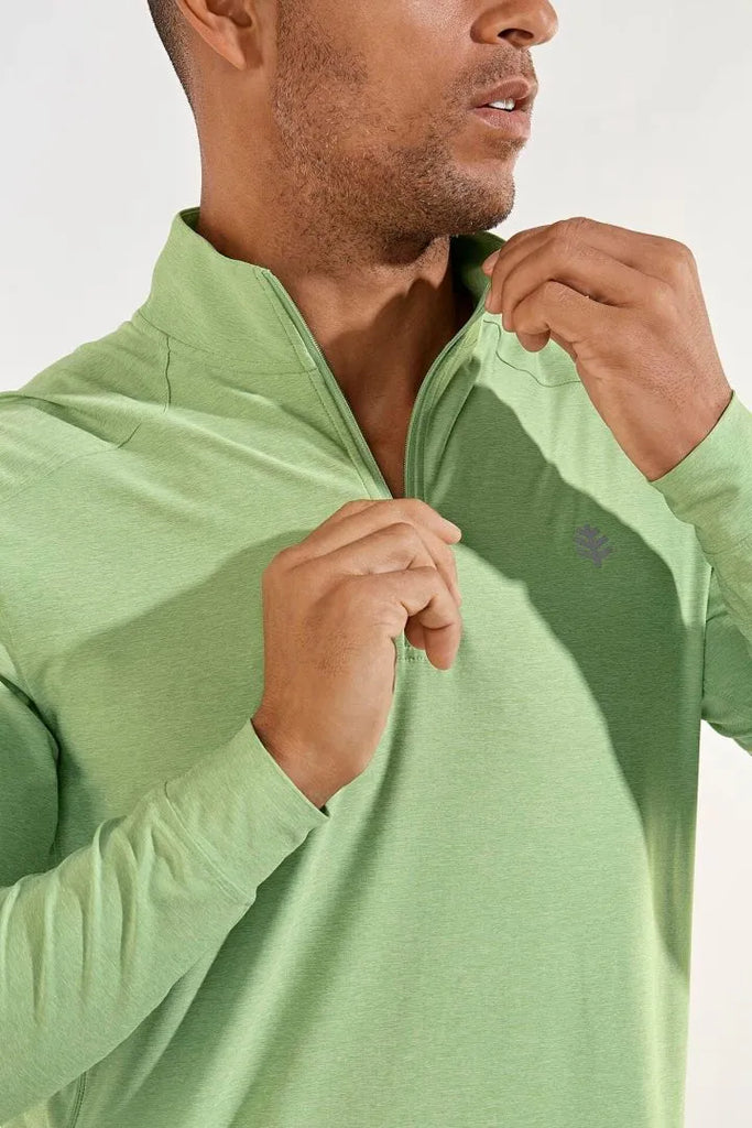 Polo zippé de sport anti-UV Homme - Agility - Coolibar - KER SUN