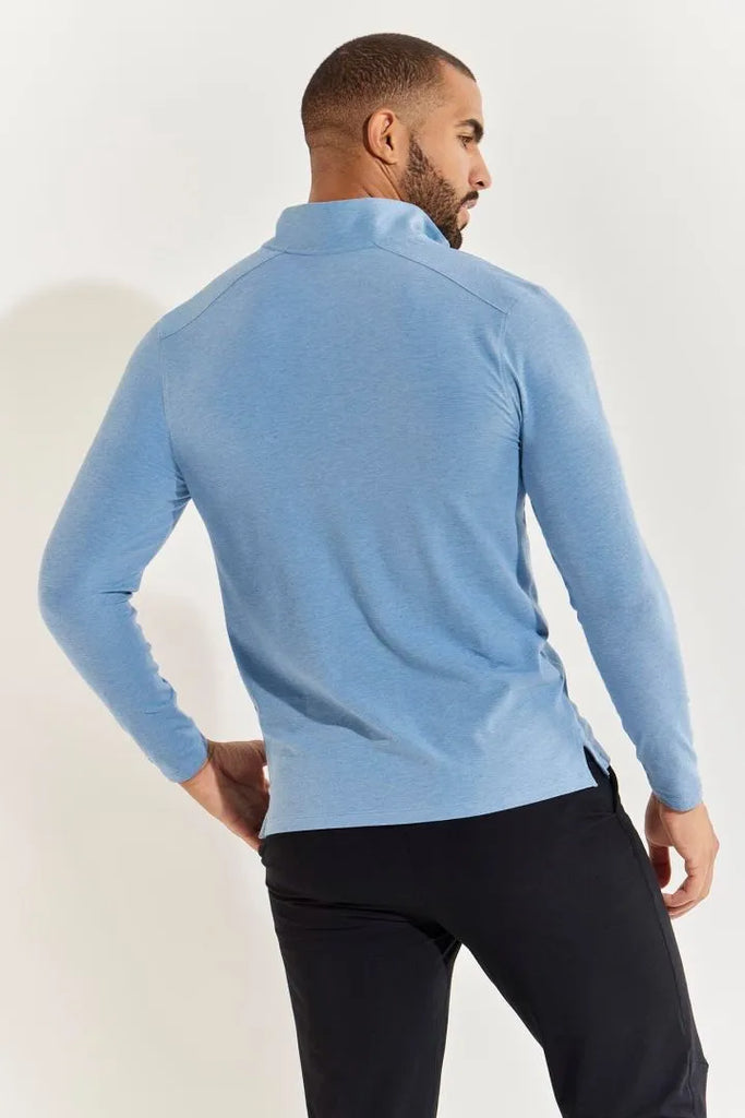 Polo zippé anti-UV homme à manches longues - Sonora - Coolibar - KER SUN