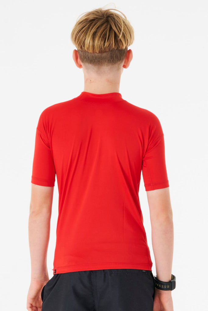T-shirt anti UV enfant - RASH VEST - Rip Curl rouge