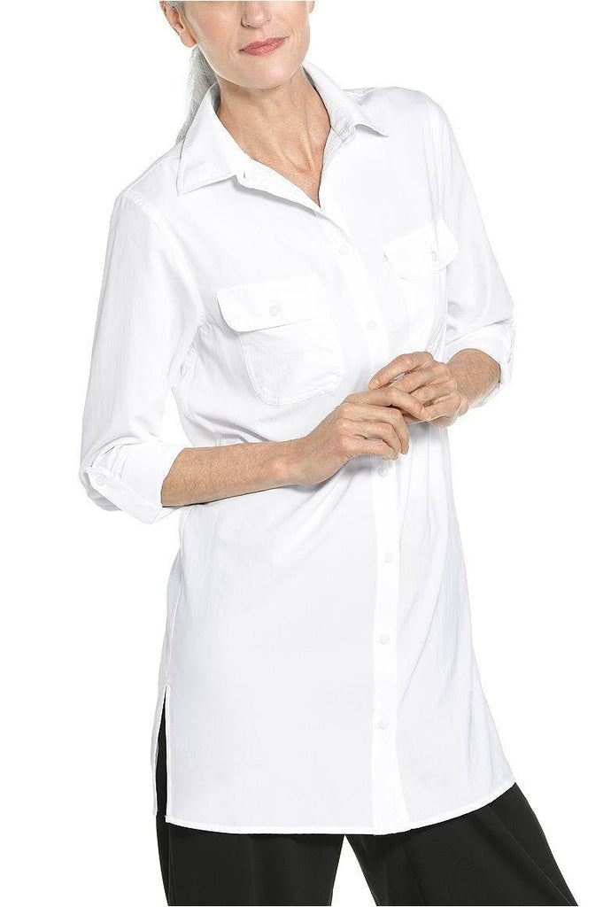 PRÉCOMMANDE - Robe chemise anti-UV femme - Santorini - Coolibar - KER-SUN